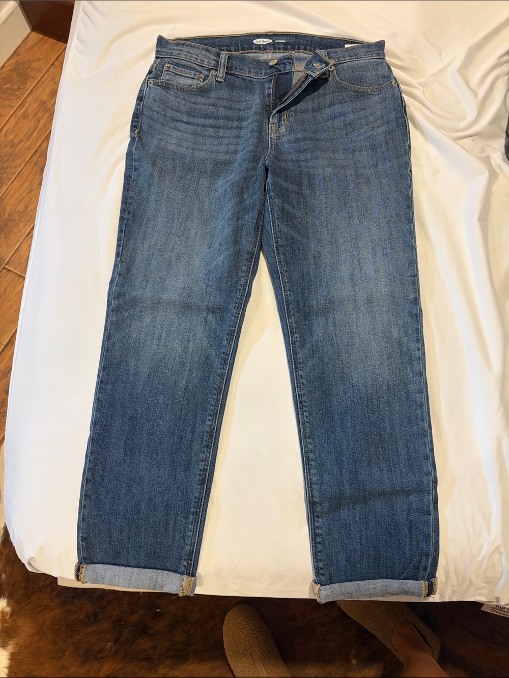Old Navy Women's Boyfriend Blue Jeans